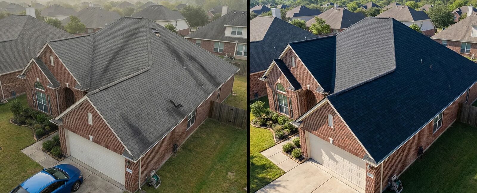 Full Replacement in Houston, TX, before and after