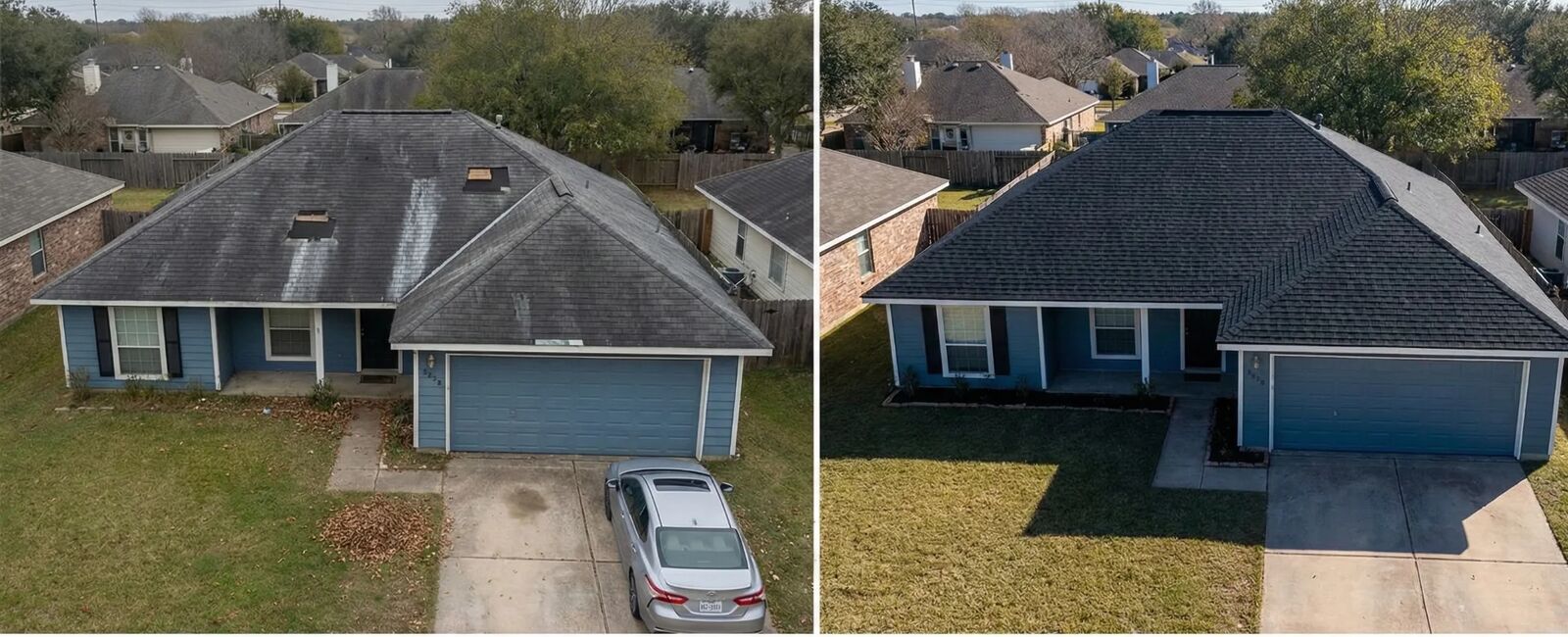 Full Replacement in Cypress, TX, before and after